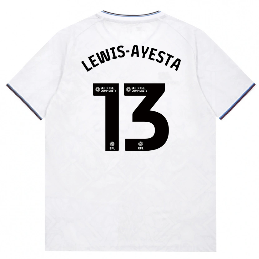 Danxen Enfant Maillot Felix Lewis-Ayesta #13 Bourgogne Blanc Tenues Extérieur 2026/27 T-Shirt