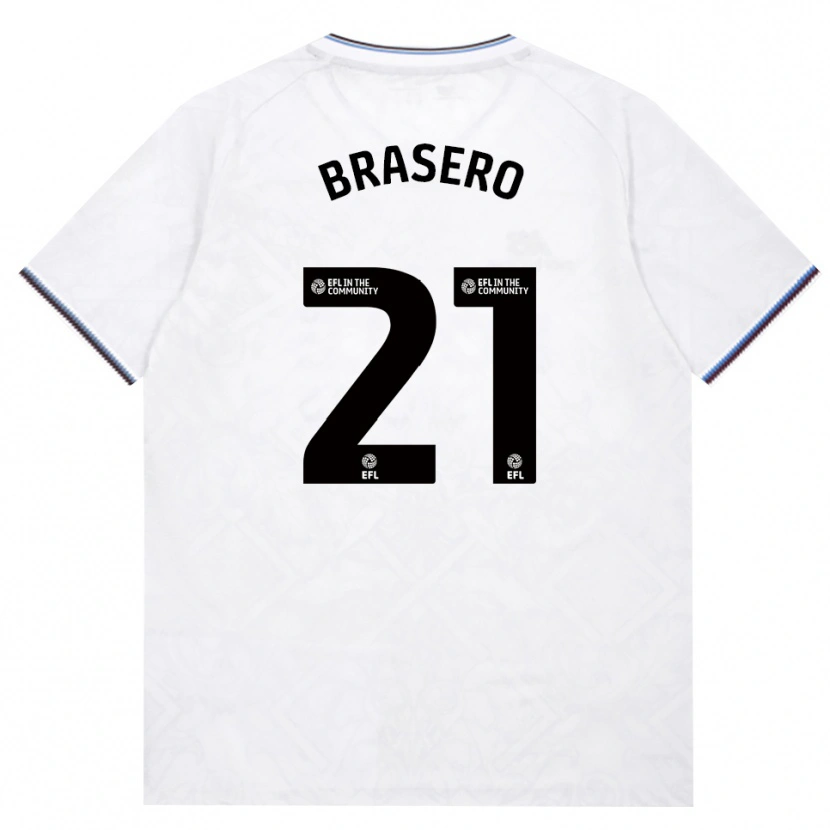 Danxen Enfant Maillot Sarah Brasero-Carreira #21 Bourgogne Blanc Tenues Extérieur 2026/27 T-Shirt