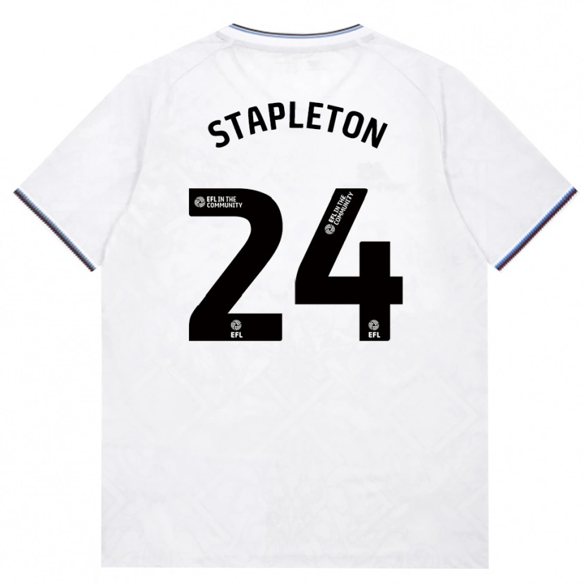 Danxen Enfant Maillot Jessie Stapleton #24 Bourgogne Blanc Tenues Extérieur 2026/27 T-Shirt