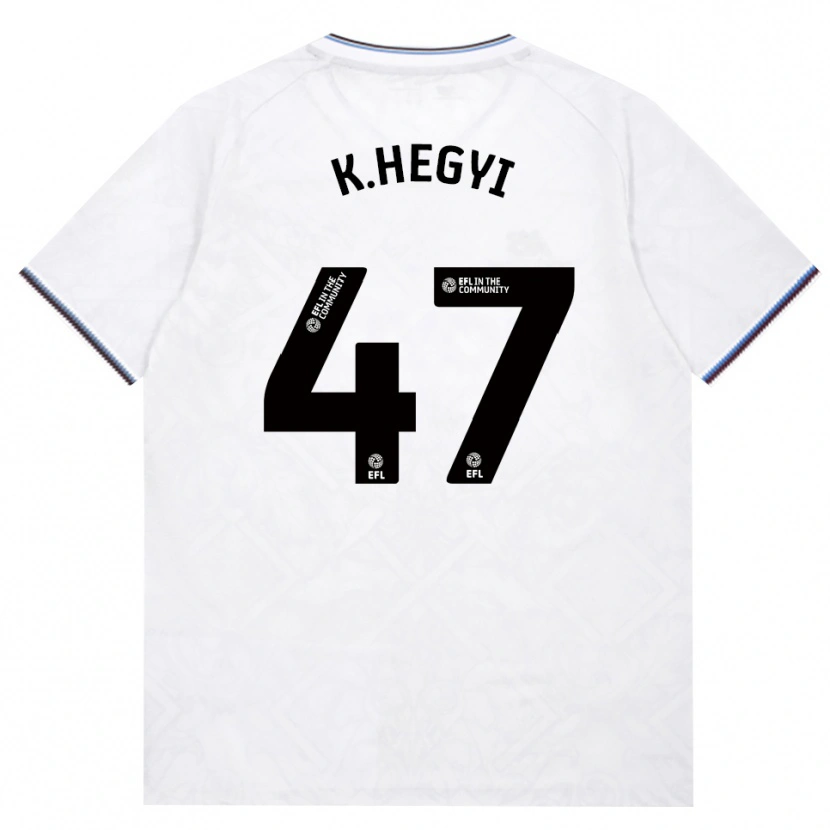 Danxen Enfant Maillot Krisztian Hegyi #47 Bourgogne Blanc Tenues Extérieur 2026/27 T-Shirt