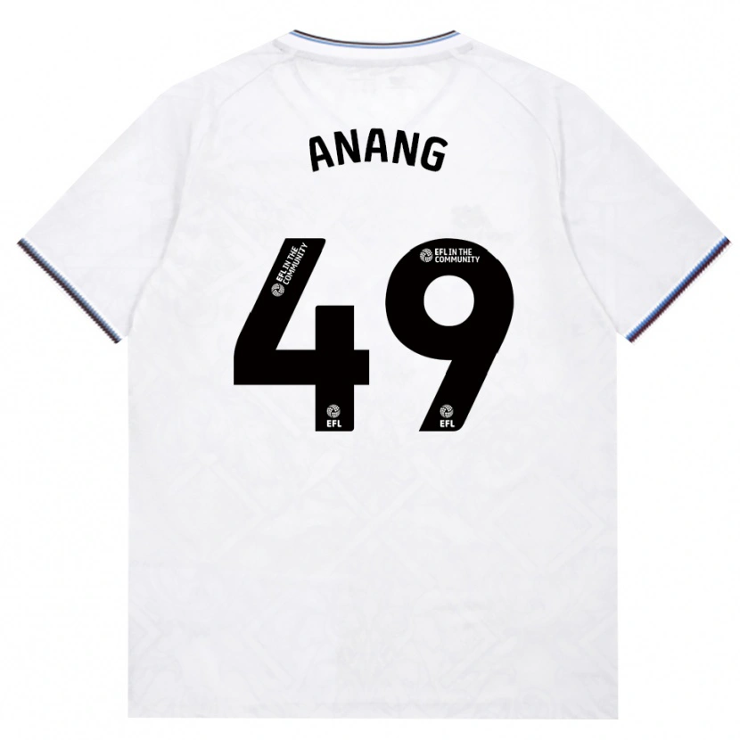 Danxen Enfant Maillot Joseph Anang #49 Bourgogne Blanc Tenues Extérieur 2026/27 T-Shirt