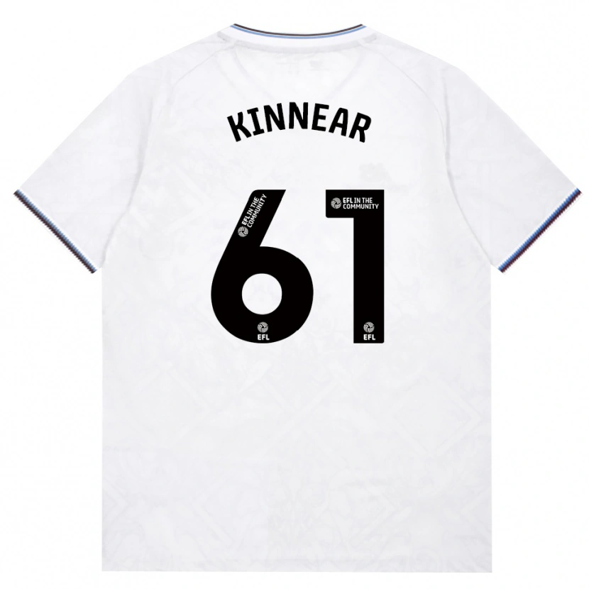 Danxen Enfant Maillot Brian Kinnear #61 Bourgogne Blanc Tenues Extérieur 2026/27 T-Shirt