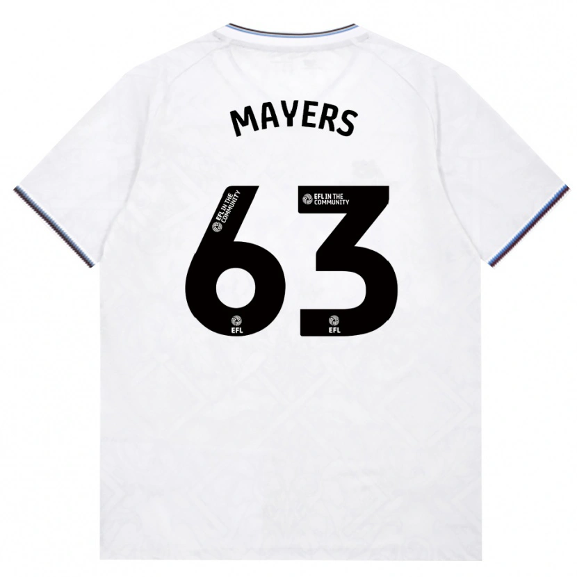 Danxen Enfant Maillot Ezra Mayers #63 Bourgogne Blanc Tenues Extérieur 2026/27 T-Shirt