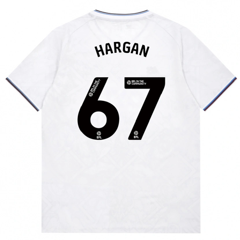Danxen Enfant Maillot Riley Hargan #67 Bourgogne Blanc Tenues Extérieur 2026/27 T-Shirt