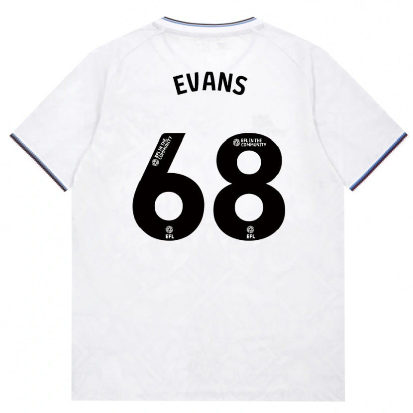 Danxen Enfant Maillot Isaac Evans #68 Bourgogne Blanc Tenues Extérieur 2026/27 T-Shirt