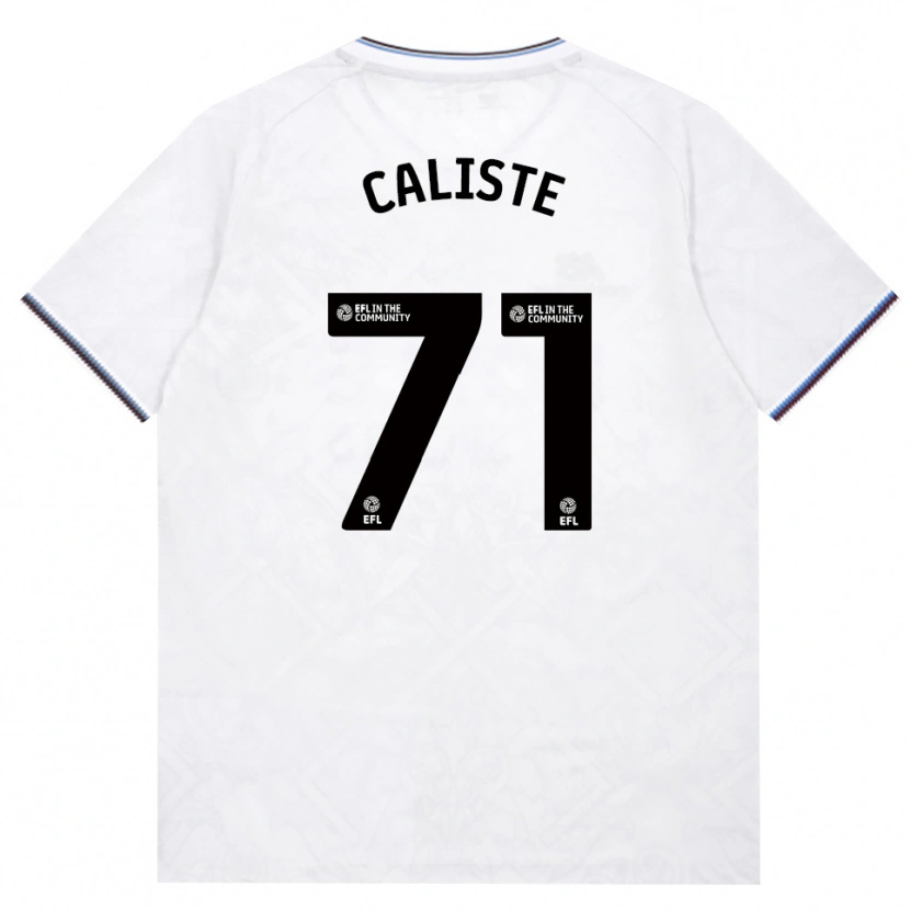Danxen Enfant Maillot Gabriel Caliste #71 Bourgogne Blanc Tenues Extérieur 2026/27 T-Shirt