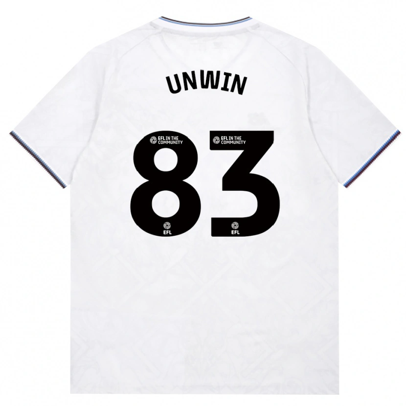 Danxen Enfant Maillot Jonathan Unwin #83 Bourgogne Blanc Tenues Extérieur 2026/27 T-Shirt