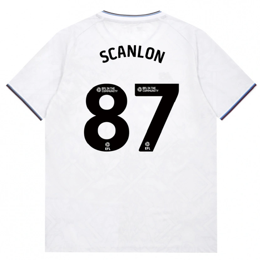 Danxen Enfant Maillot Joe Scanlon #87 Bourgogne Blanc Tenues Extérieur 2026/27 T-Shirt