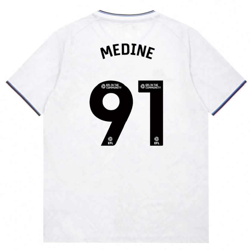 Danxen Enfant Maillot Jephthah Medine #91 Bourgogne Blanc Tenues Extérieur 2026/27 T-Shirt