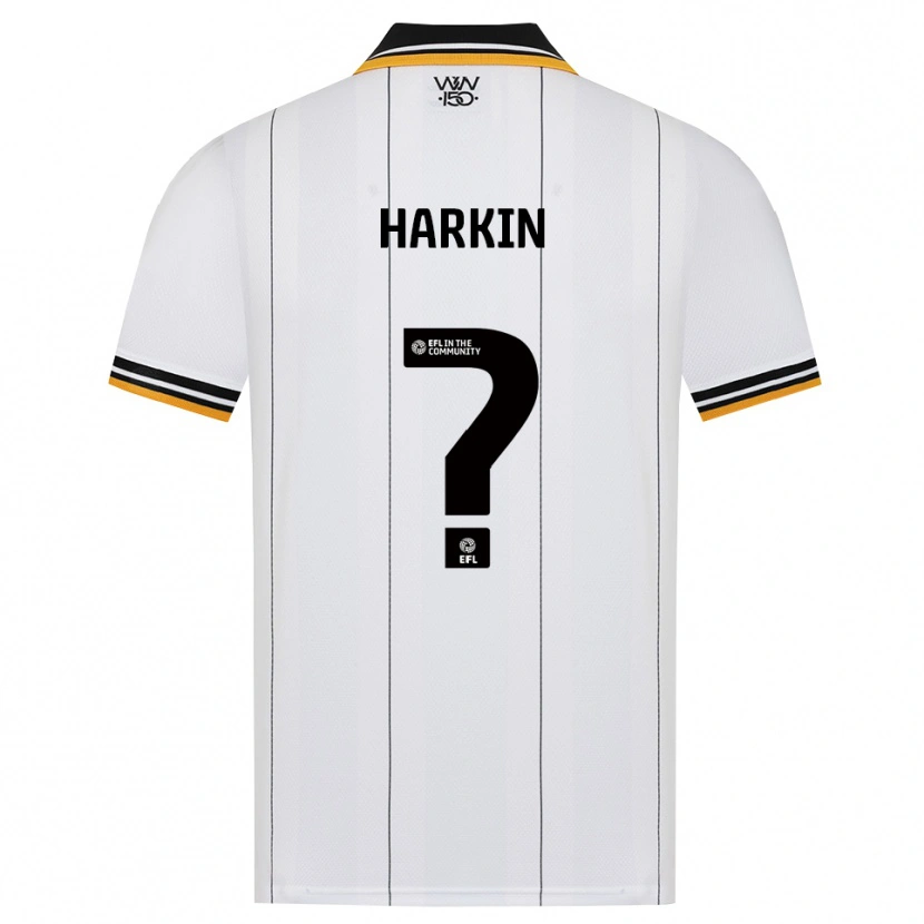 Danxen Enfant Maillot Lee Harkin #0 Orange Noir Blanc Tenues Extérieur 2026/27 T-Shirt