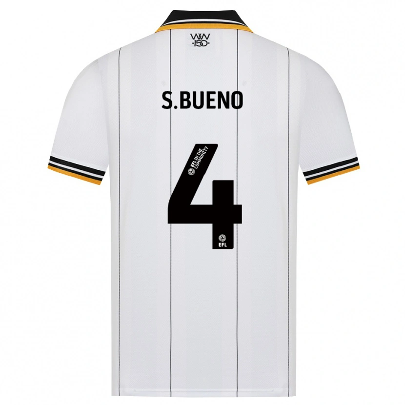 Danxen Enfant Maillot Santiago Bueno #4 Orange Noir Blanc Tenues Extérieur 2026/27 T-Shirt