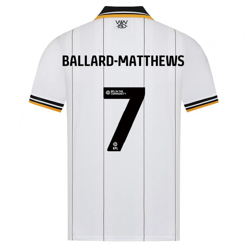 Danxen Enfant Maillot Emilio Ballard-Matthews #7 Orange Noir Blanc Tenues Extérieur 2026/27 T-Shirt