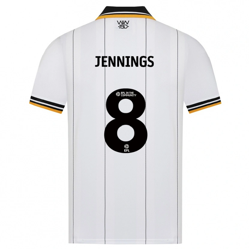 Danxen Enfant Maillot Shannie Jennings #8 Orange Noir Blanc Tenues Extérieur 2026/27 T-Shirt