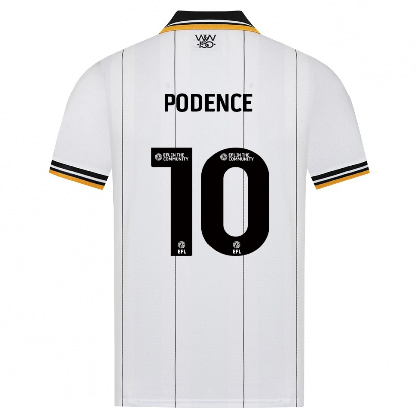 Danxen Enfant Maillot Daniel Podence #10 Orange Noir Blanc Tenues Extérieur 2026/27 T-Shirt