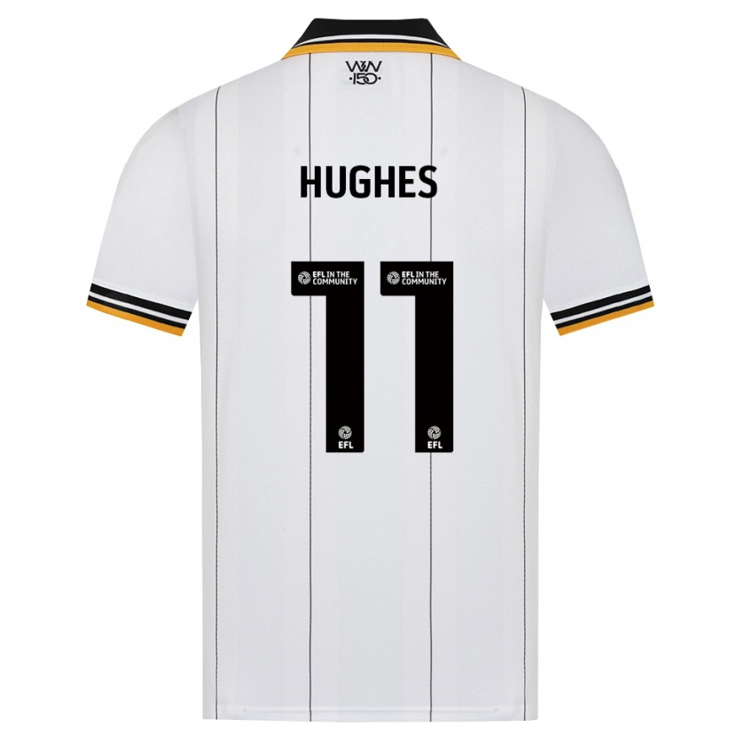 Danxen Enfant Maillot Amber Hughes #11 Orange Noir Blanc Tenues Extérieur 2026/27 T-Shirt