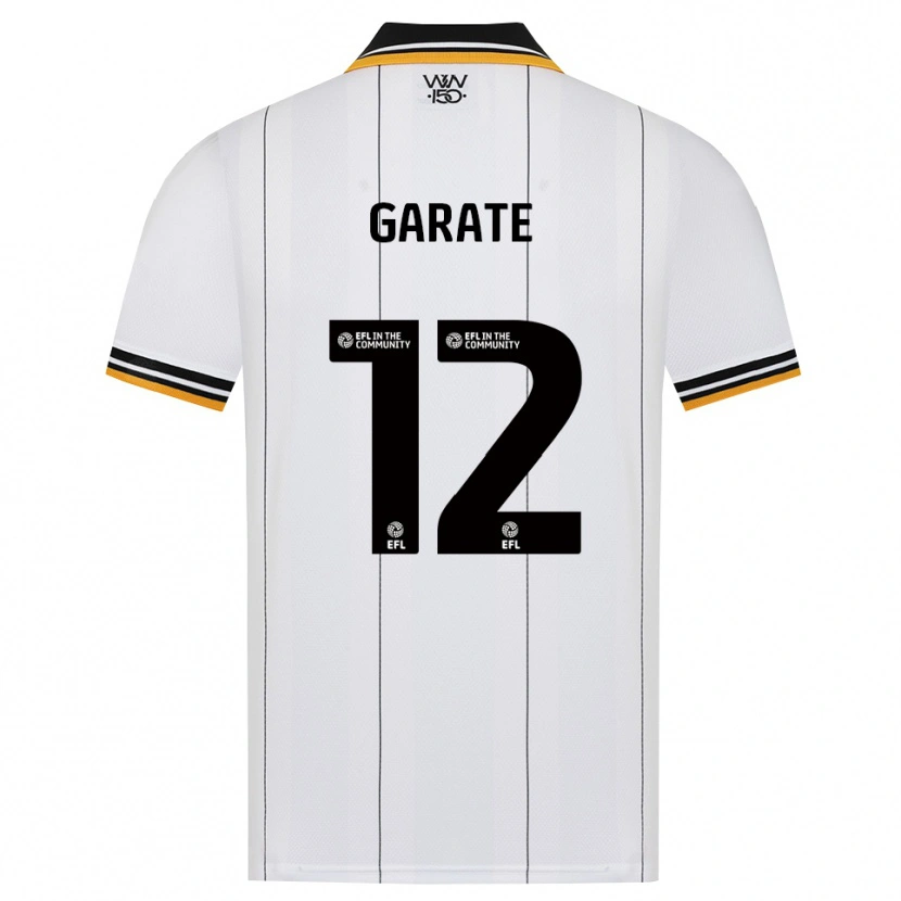Danxen Enfant Maillot Julian Garate #12 Orange Noir Blanc Tenues Extérieur 2026/27 T-Shirt