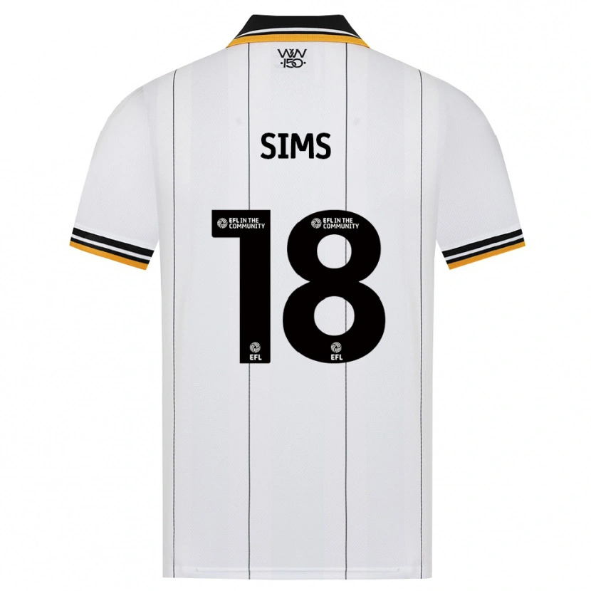 Danxen Enfant Maillot Amy Sims #18 Orange Noir Blanc Tenues Extérieur 2026/27 T-Shirt