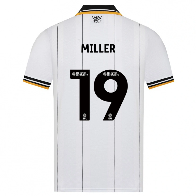 Danxen Enfant Maillot Ali Miller #19 Orange Noir Blanc Tenues Extérieur 2026/27 T-Shirt