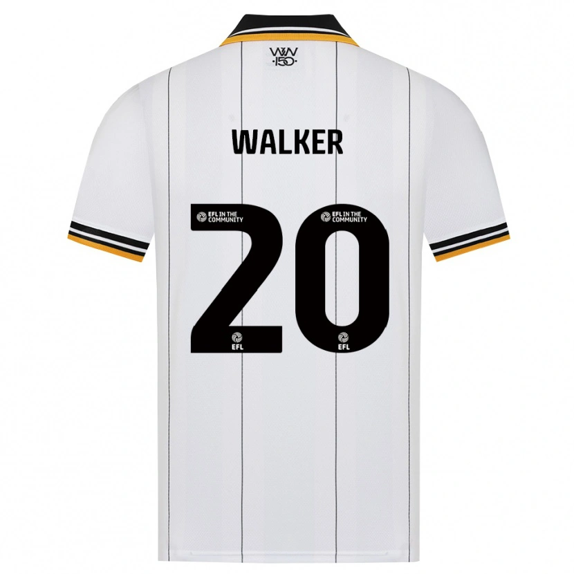 Danxen Enfant Maillot Lowri Walker #20 Orange Noir Blanc Tenues Extérieur 2026/27 T-Shirt