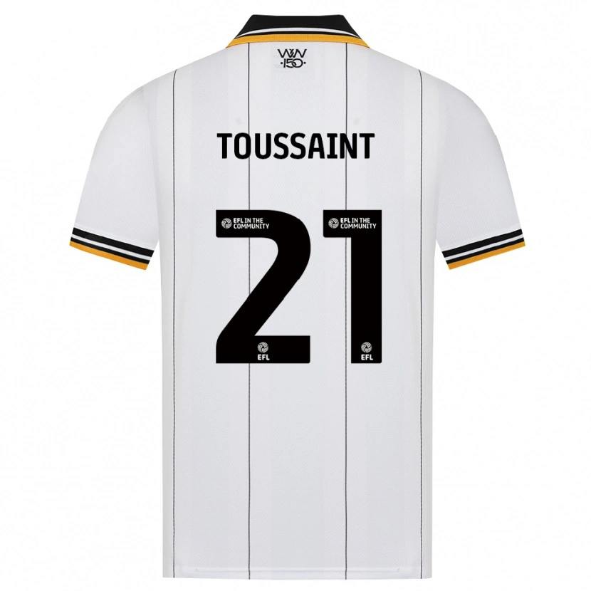Danxen Enfant Maillot Destiney Toussaint #21 Orange Noir Blanc Tenues Extérieur 2026/27 T-Shirt