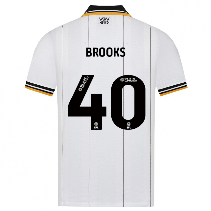 Danxen Enfant Maillot Alfie Brooks #40 Orange Noir Blanc Tenues Extérieur 2026/27 T-Shirt