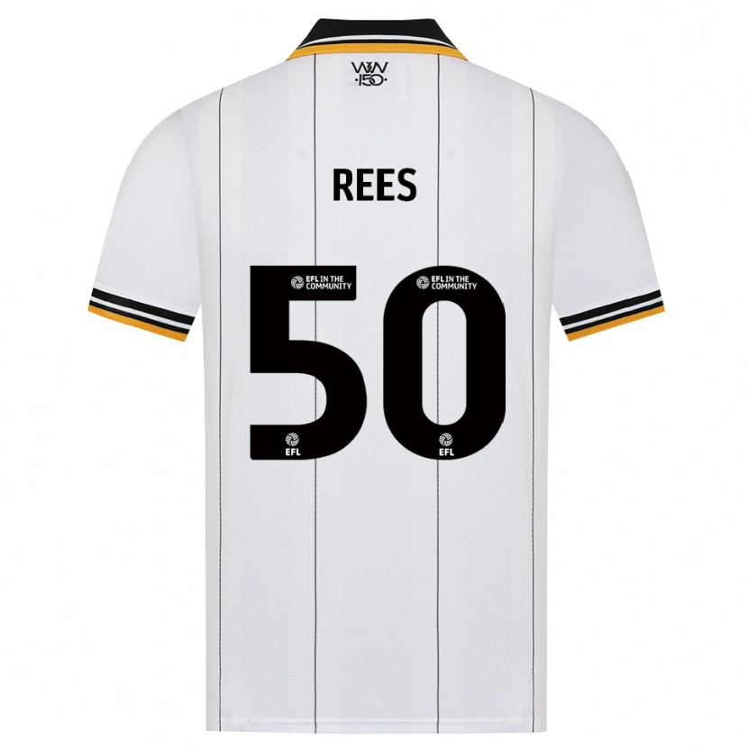 Danxen Enfant Maillot Mason Rees #50 Orange Noir Blanc Tenues Extérieur 2026/27 T-Shirt