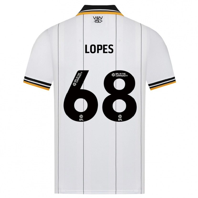 Danxen Enfant Maillot Leo Lopes #68 Orange Noir Blanc Tenues Extérieur 2026/27 T-Shirt