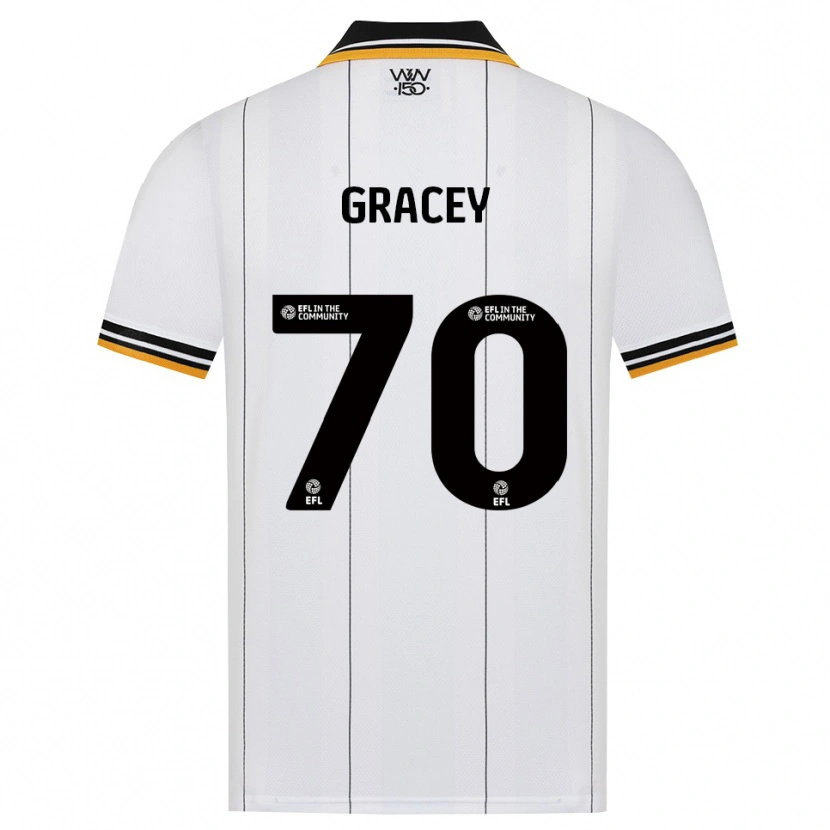 Danxen Enfant Maillot Josh Gracey #70 Orange Noir Blanc Tenues Extérieur 2026/27 T-Shirt