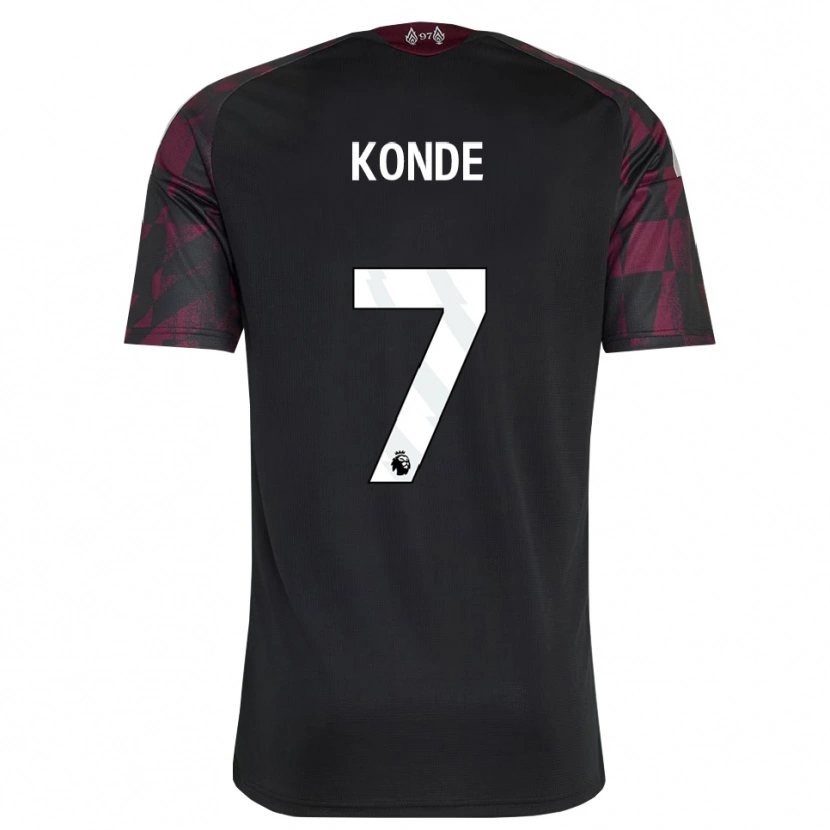 Danxen Enfant Maillot Isaac Konde #7 Noir Blanc Violet Troisieme 2026/27 T-Shirt