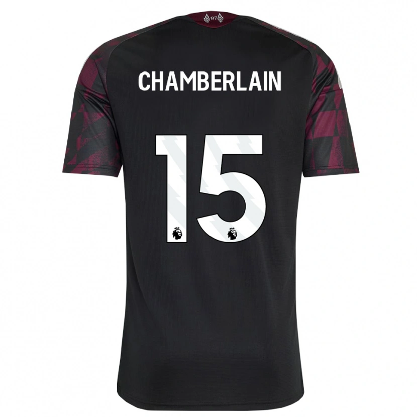 Danxen Enfant Maillot Alex Oxlade Chamberlain #15 Noir Blanc Violet Troisieme 2026/27 T-Shirt