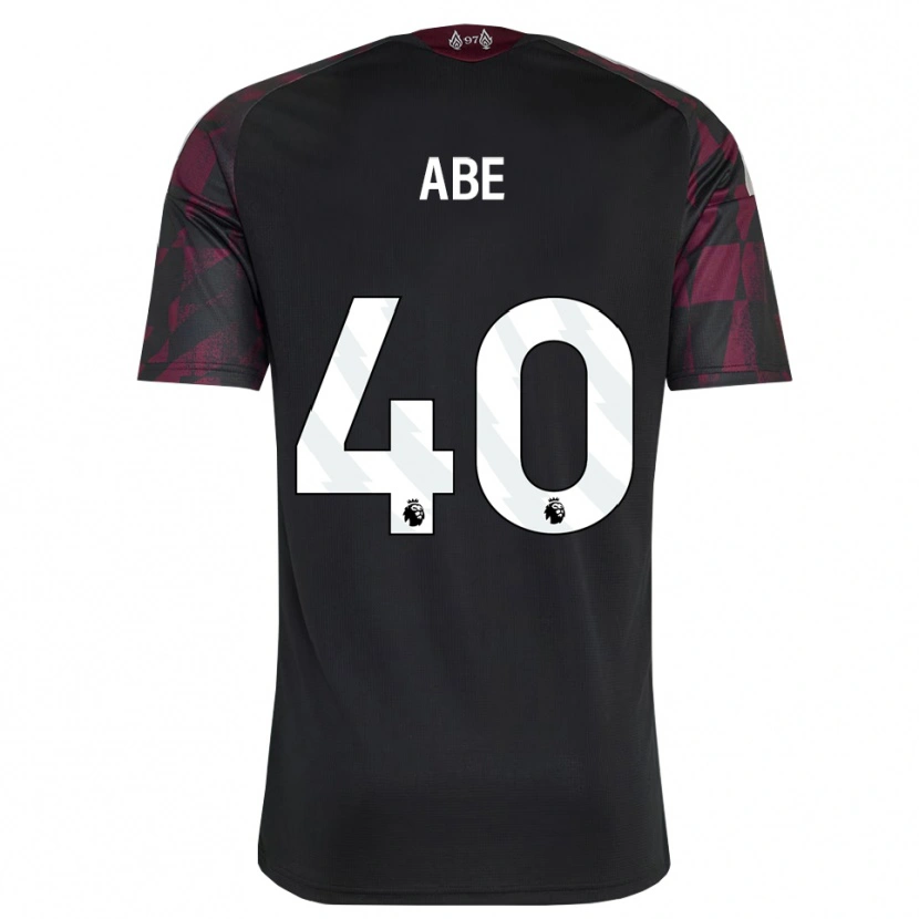 Danxen Enfant Maillot Joshua Abe #40 Noir Blanc Violet Troisieme 2026/27 T-Shirt