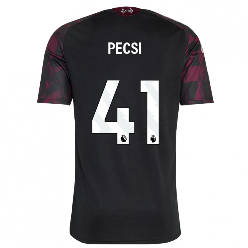 Danxen Enfant Maillot Ármin Pécsi #41 Noir Blanc Violet Troisieme 2026/27 T-Shirt