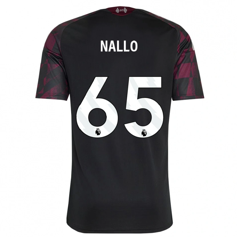Danxen Enfant Maillot Amara Nallo #65 Noir Blanc Violet Troisieme 2026/27 T-Shirt