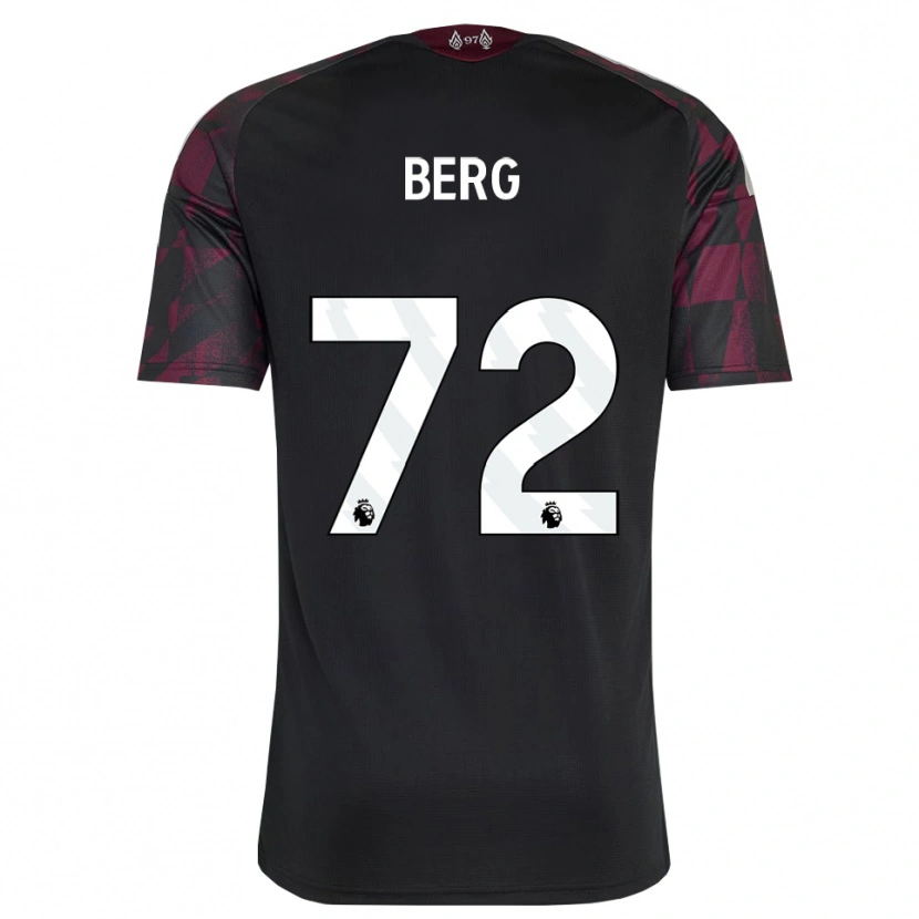 Danxen Enfant Maillot Sepp Van Den Berg #72 Noir Blanc Violet Troisieme 2026/27 T-Shirt