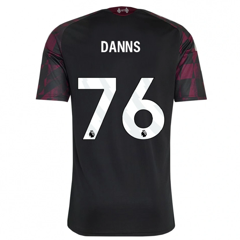 Danxen Enfant Maillot Jayden Danns #76 Noir Blanc Violet Troisieme 2026/27 T-Shirt