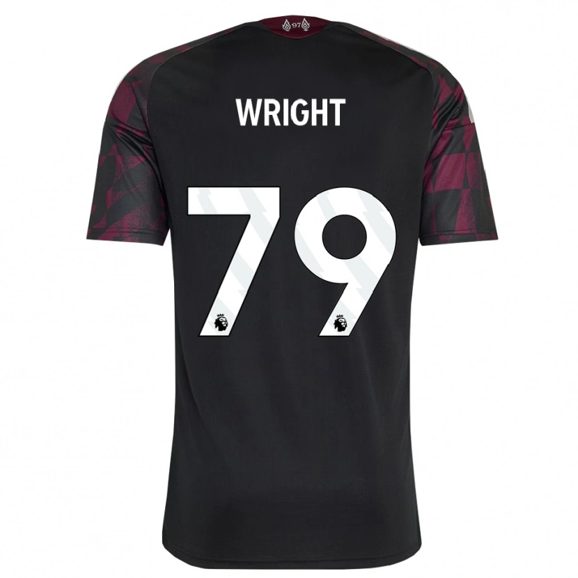 Danxen Enfant Maillot Will Wright #79 Noir Blanc Violet Troisieme 2026/27 T-Shirt