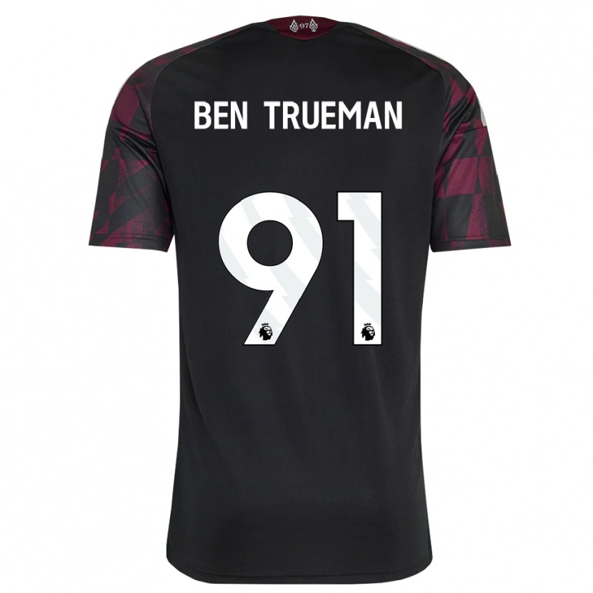 Danxen Enfant Maillot Ben Trueman #91 Noir Blanc Violet Troisieme 2026/27 T-Shirt