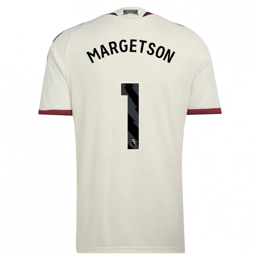 Danxen Enfant Maillot Kit Margetson #1 Beige Noir Rouge Troisieme 2026/27 T-Shirt