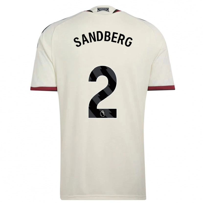Danxen Enfant Maillot Anna Sandberg #2 Beige Noir Rouge Troisieme 2026/27 T-Shirt