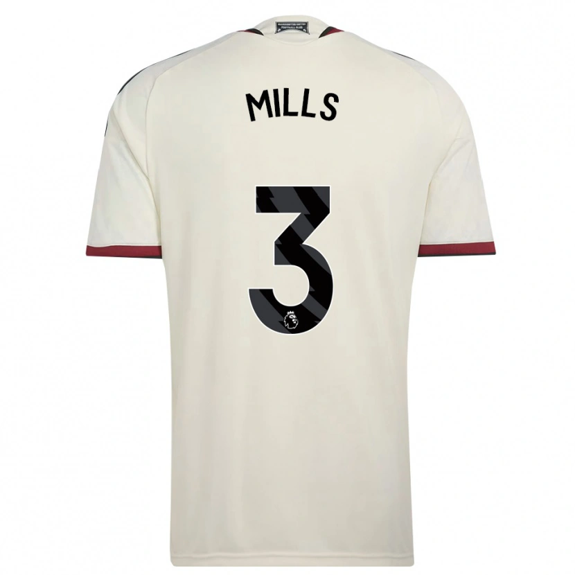Danxen Enfant Maillot Albert Mills #3 Beige Noir Rouge Troisieme 2026/27 T-Shirt