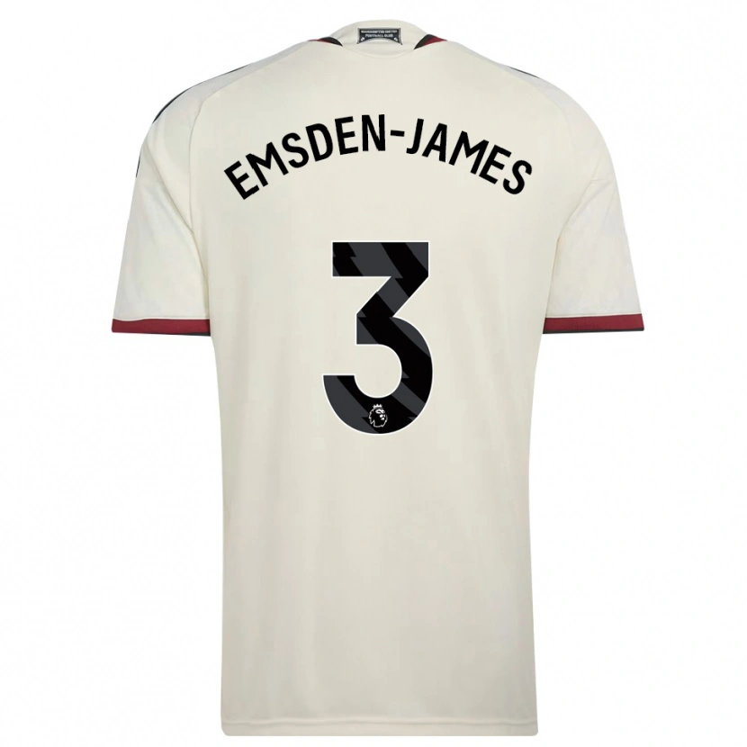 Danxen Enfant Maillot Harley Emsden-James #3 Beige Noir Rouge Troisieme 2026/27 T-Shirt