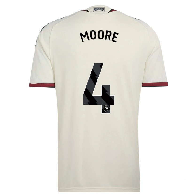 Danxen Enfant Maillot Jade Moore #4 Beige Noir Rouge Troisieme 2026/27 T-Shirt