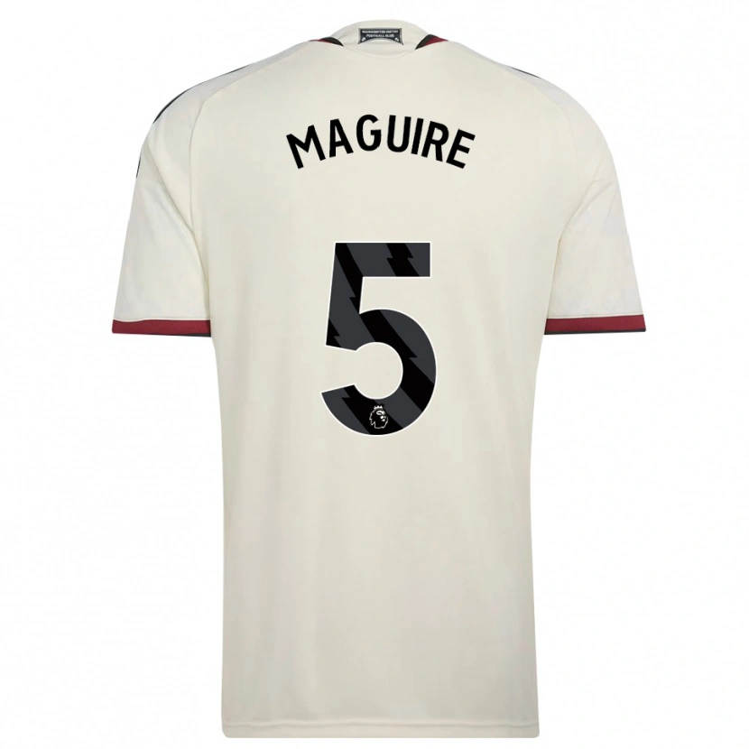 Danxen Enfant Maillot Harry Maguire #5 Beige Noir Rouge Troisieme 2026/27 T-Shirt