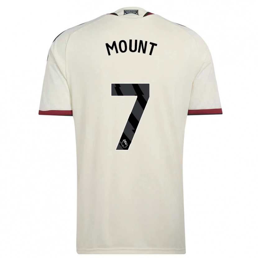 Danxen Enfant Maillot Mason Mount #7 Beige Noir Rouge Troisieme 2026/27 T-Shirt