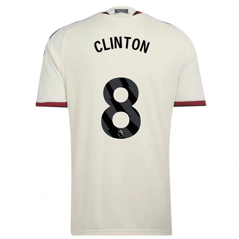 Danxen Enfant Maillot Grace Clinton #8 Beige Noir Rouge Troisieme 2026/27 T-Shirt