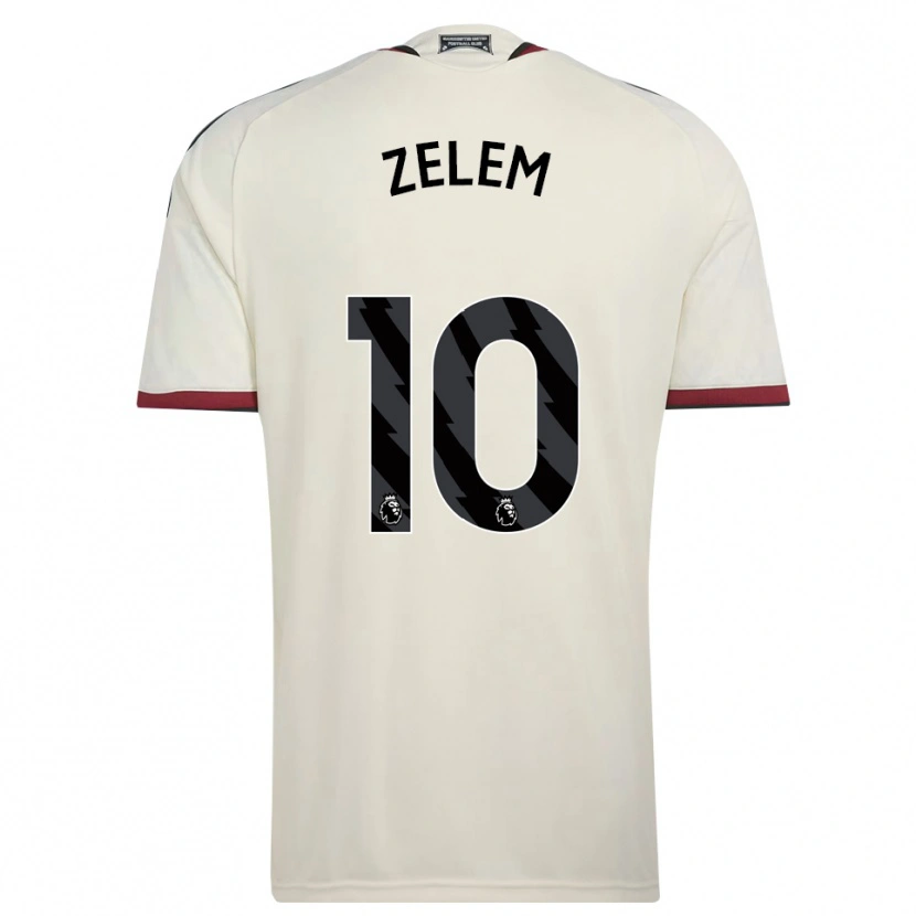 Danxen Enfant Maillot Katie Zelem #10 Beige Noir Rouge Troisieme 2026/27 T-Shirt
