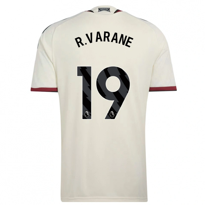 Danxen Enfant Maillot Raphael Varane #19 Beige Noir Rouge Troisieme 2026/27 T-Shirt