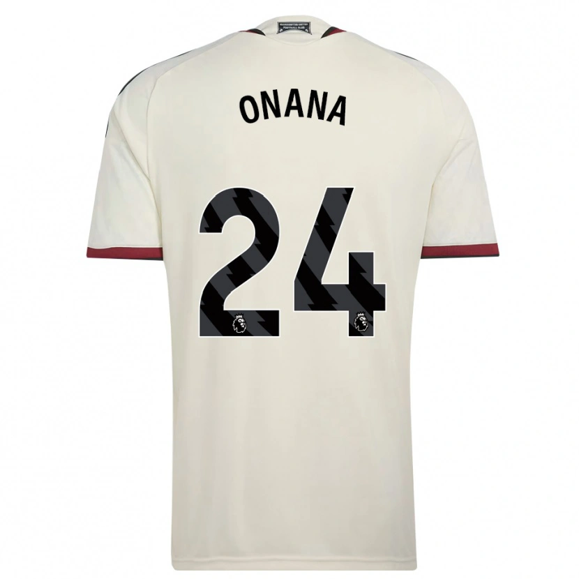 Danxen Enfant Maillot Andre Onana #24 Beige Noir Rouge Troisieme 2026/27 T-Shirt