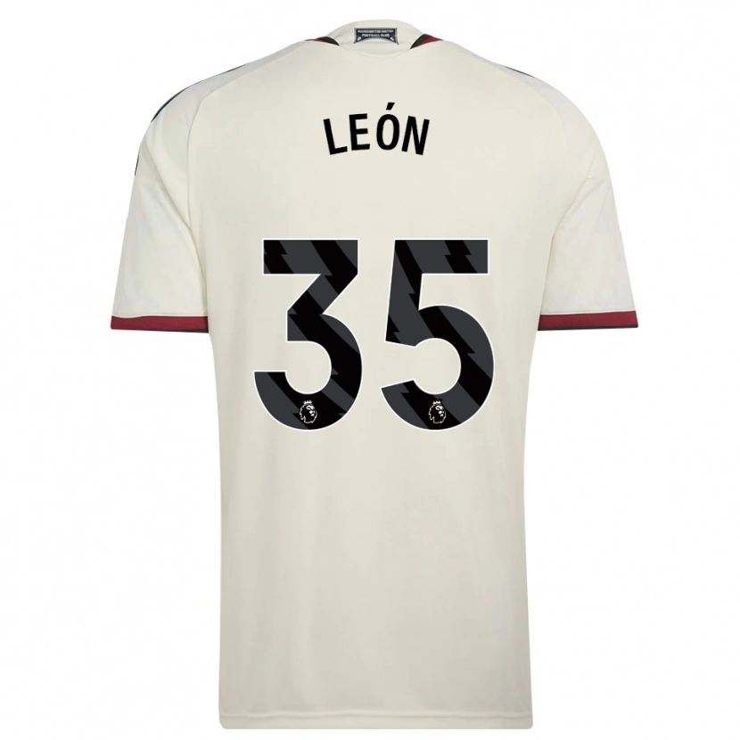 Danxen Enfant Maillot Diego León #35 Beige Noir Rouge Troisieme 2026/27 T-Shirt