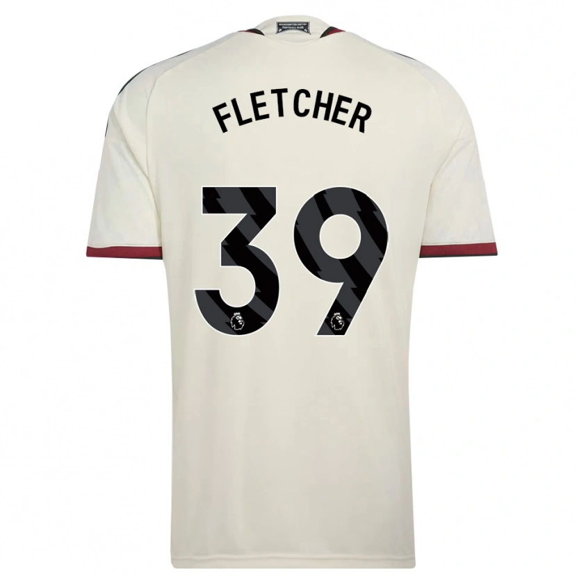 Danxen Enfant Maillot Tyler Fletcher #39 Beige Noir Rouge Troisieme 2026/27 T-Shirt